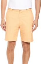 Men's Peter Millar Soft Touch Twill Shorts - Orange