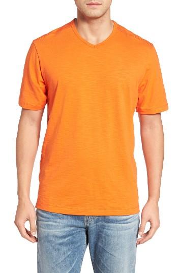 Men's Tommy Bahama 'portside Player' Pima Cotton T-shirt, Size - Orange