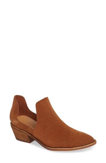 Women's Chinese Laundry Focus Open Sided Bootie M - Brown