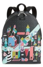 Men's Boss X Jeremyville Fantasy Print Faux Leather Backpack - Grey