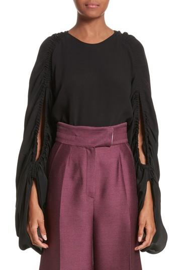 Women's Roksanda Safiya Silk Top Us / 8 Uk - Black