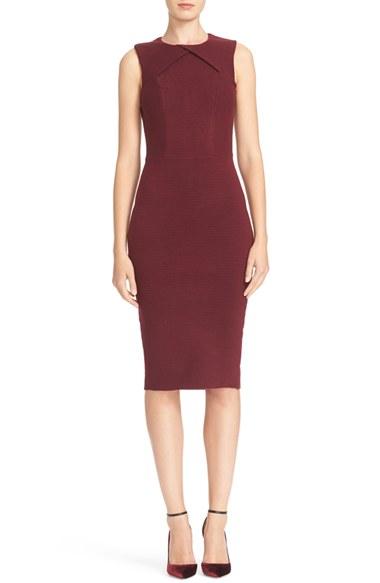 Women's Ted Baker London 'tarala' Body-con Knit Midi Dress - Red