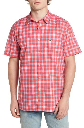 Men's Lacoste Check Poplin Shirt