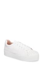 Women's Topshop Cortex Studded Flatform Sneaker .5us / 36eu - White