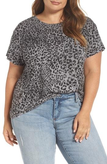 Women's Lucky Brand Leopard Pocket Tee