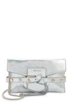 Jimmy Choo Lexi Metallic Leather Clutch - Metallic