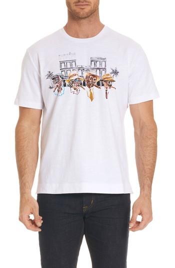 Men's Robert Graham Cigar Men T-shirt - White