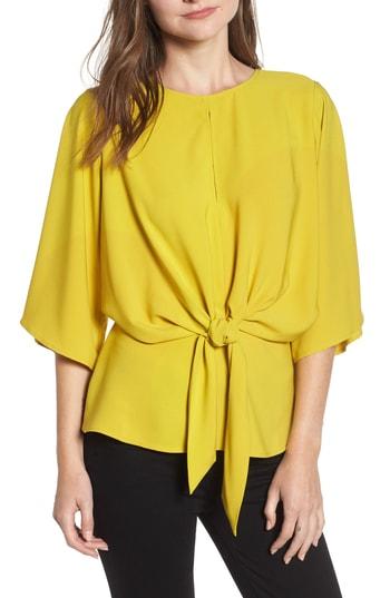 Women's Chelsea28 Tie Front Top, Size - Green