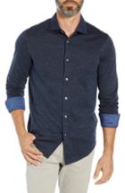 Men's Bugatchi Fit Sport Shirt, Size Large - Blue