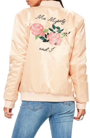 Women's Missguided Me Myself And I Bomber Jacket