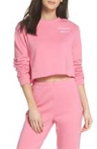Women's Make + Model Cropped Sweatshirt - Pink
