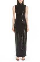 Women's Galvan Turtleneck Sequin Gown Us / 34 Fr - Black
