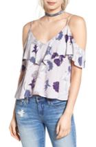 Women's Astr The Label Emmie Floral Cold Shoulder Tank