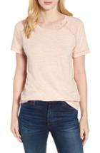 Women's Lucky Brand 'lucky You' Deconstructed Tee - Coral