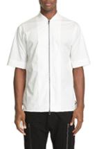 Men's Helmut Lang Zip Front Adjustable Side Tab Shirt