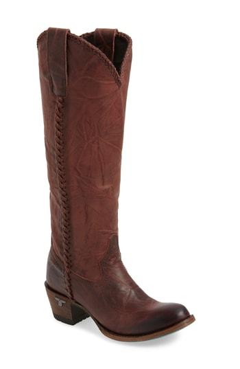 Women's Lane Boots Plain Jane Knee High Western Boot M - Red