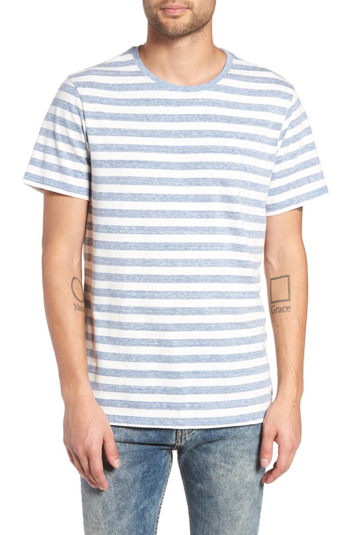 Men's The Rail Stripe Crewneck T-shirt, Size - Blue