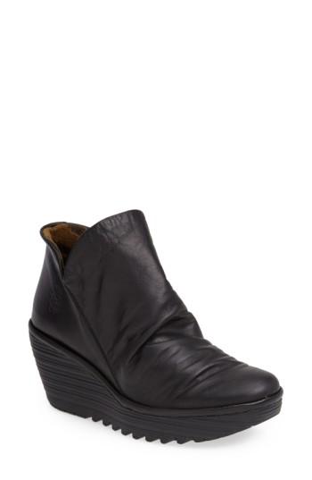 Women's Fly London 'yip' Wedge Bootie -12.5us / 43eu - Black