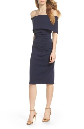 Women's Vince Camuto Popover Midi Dress - Blue