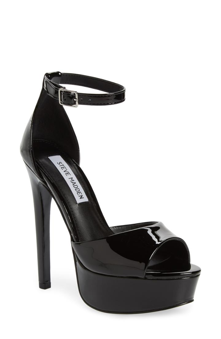 Women's Steve Madden Major Platform Sandal M - Black