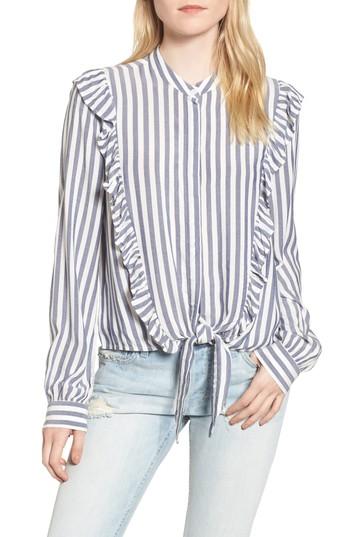 Women's Rails Piper Ruffle Shirt - Blue