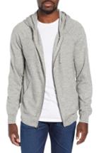 Men's J.crew Rugged Raglan Sleeve Cotton Hoodie - Grey