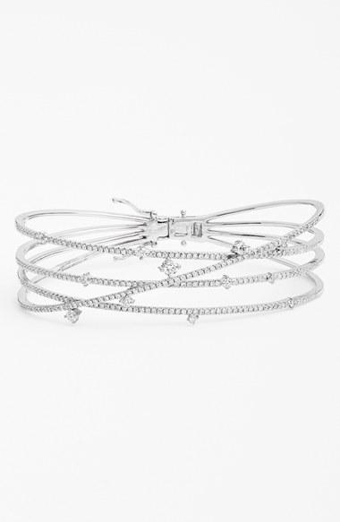 Women's Bony Levy 'solstice' Crossover Diamond Bracelet (nordstrom Exclusive)