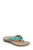 Women's Aetrex Hazel Water Friendly Flip Flop Eu - Blue