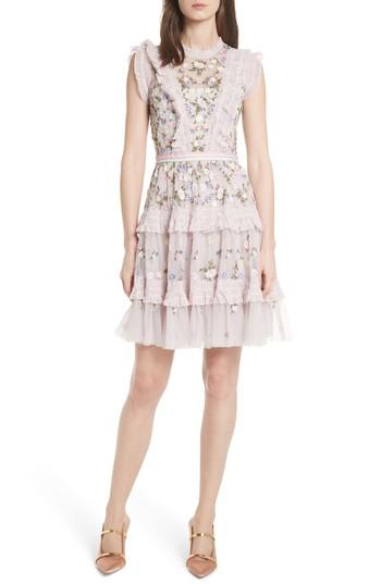Women's Needle & Thread Prism Ditsy Minidress - Purple