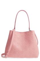 Mcm Sara Leather Convertible Hobo - Pink