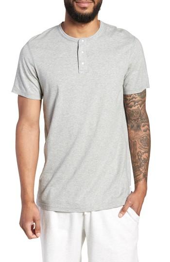 Men's Reigning Champ Jersey Henley - Grey