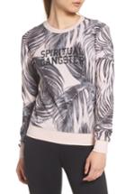 Women's Spiritual Gangster In The Shade Varsity Sweatshirt - Green