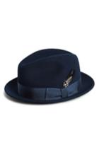 Men's Bailey Tino Snap Brim Wool Fedora - Blue