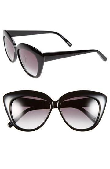 Elizabeth And James 'essex' 57mm Polarized Sunglasses Black/ Smoke Gradient