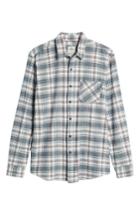 Men's Rip Curl Raven Plaid Woven Shirt, Size - Ivory