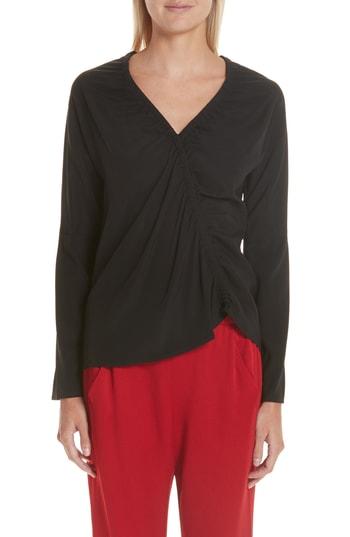 Women's Zero + Maria Cornejo Elise Stretch Silk Top - Black