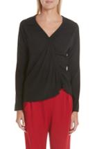Women's Zero + Maria Cornejo Elise Stretch Silk Top - Black
