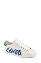 Women's Gucci New Ace Loved Sneaker Us / 34eu - White