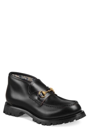 Men's Guicci Django Horsebit Chukka Slip-on Us / 5uk - Black