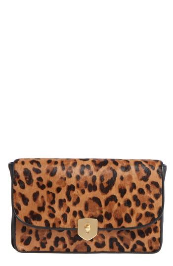 Cole Haan Marli Convertible Calf Hair Clutch - Brown