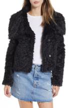 Women's Lira Clothing Carter Faux Fur Jacket - Black