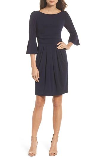 Women's Eliza J Flounce Sleeve Sheath Dress - Blue