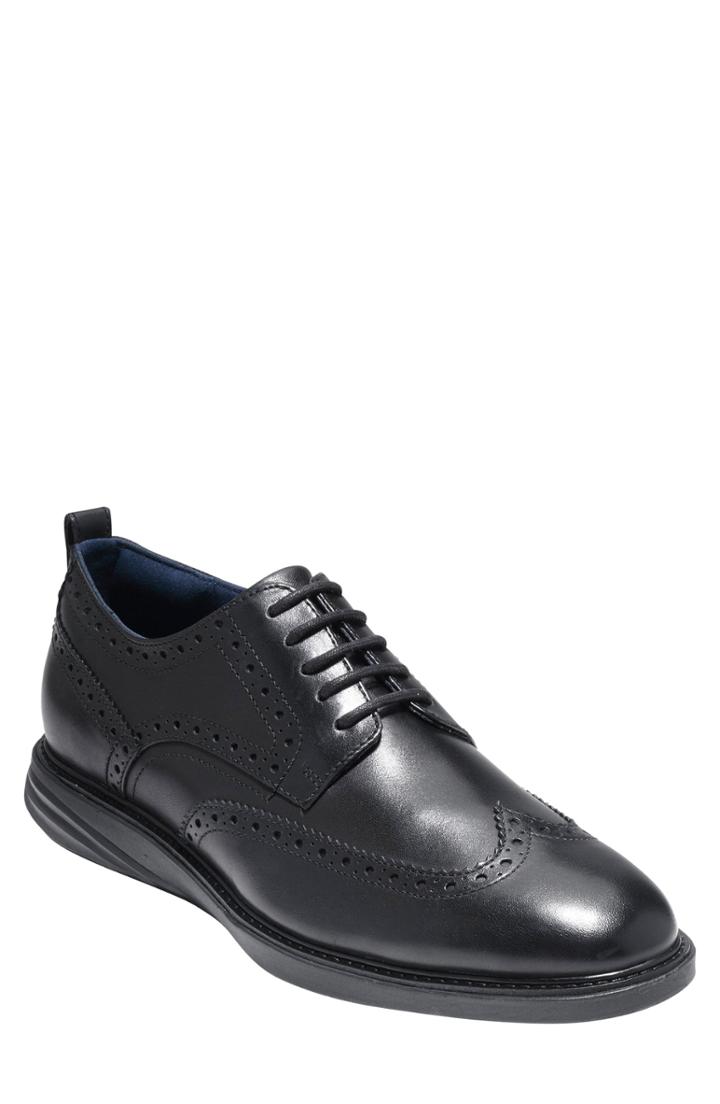 Men's Cole Haan Grandev?lution Wingtip Derby .5 M - Black