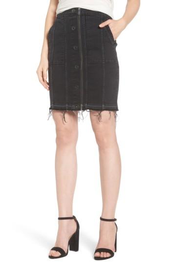 Women's Dl1961 Poppy Denim Miniskirt - Grey