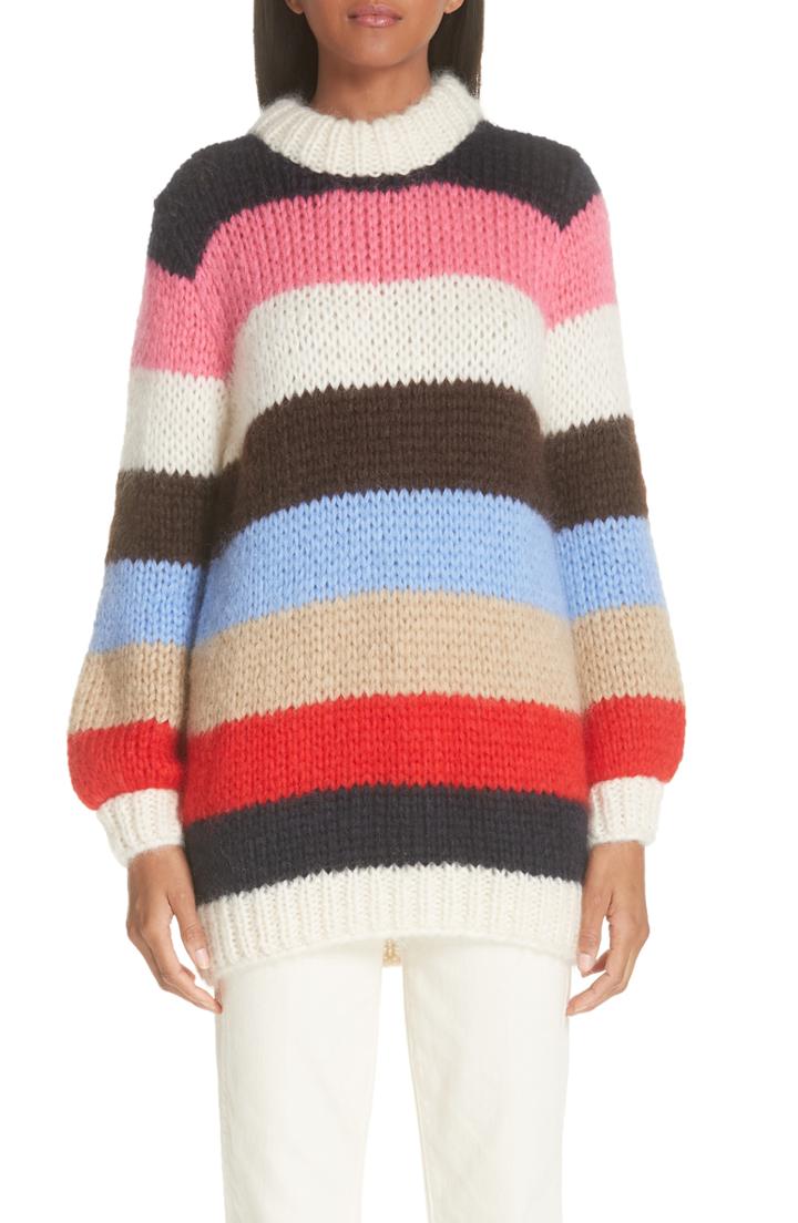Women's Madewell Square Neck Pullover Sweater - Black