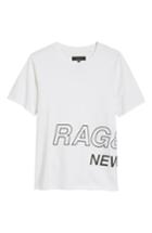 Men's Rag & Bone Wrap Around Crewneck T-shirt - White