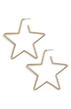 Women's Kate Spade New York Scrunched Scallops Star Large Hoop Earrings