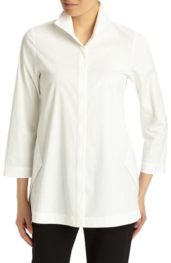 Women's Lafayette 148 New York Marla Tunic Blouse - White