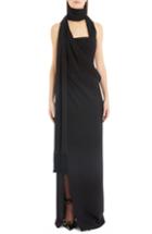 Women's Versace Shoulder Cutout Jersey Dress Us / 44 It - Black