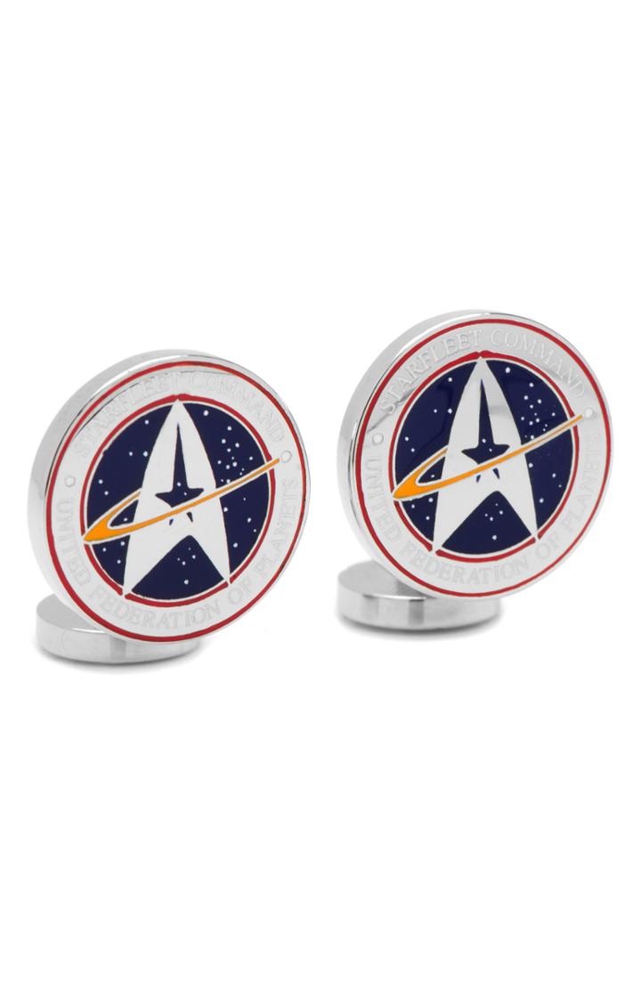 Men's Cufflinks, Inc. 'star Trek' Starfleet Command Cuff Links